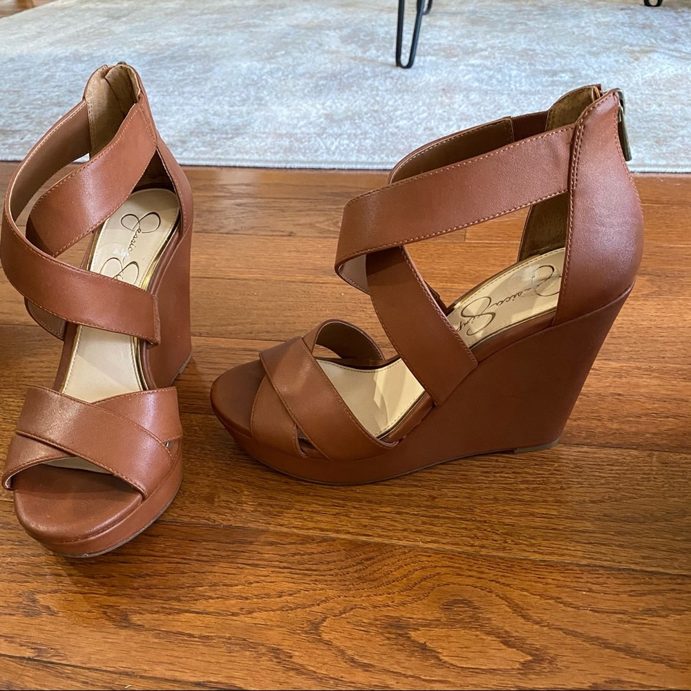 Jessica Simpson High Wedges - Size 7